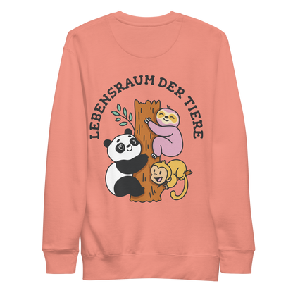 Cute animals on a tree | Unisex Premium Sweatshirt - F&B