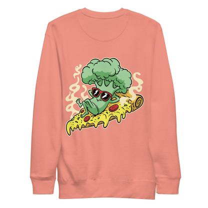 Broccoli pizza | Unisex Premium Sweatshirt - F&B