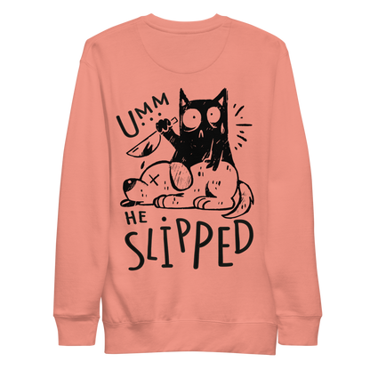 Cat killing dog | Unisex Premium Sweatshirt - F&B