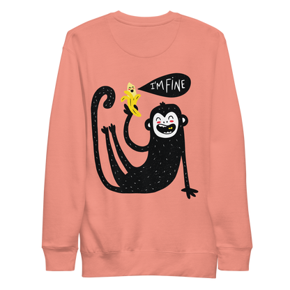 Cute Monkey | Unisex Premium Sweatshirt - F&B