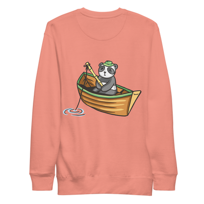 Panda fishing | Unisex Premium Sweatshirt - F&B