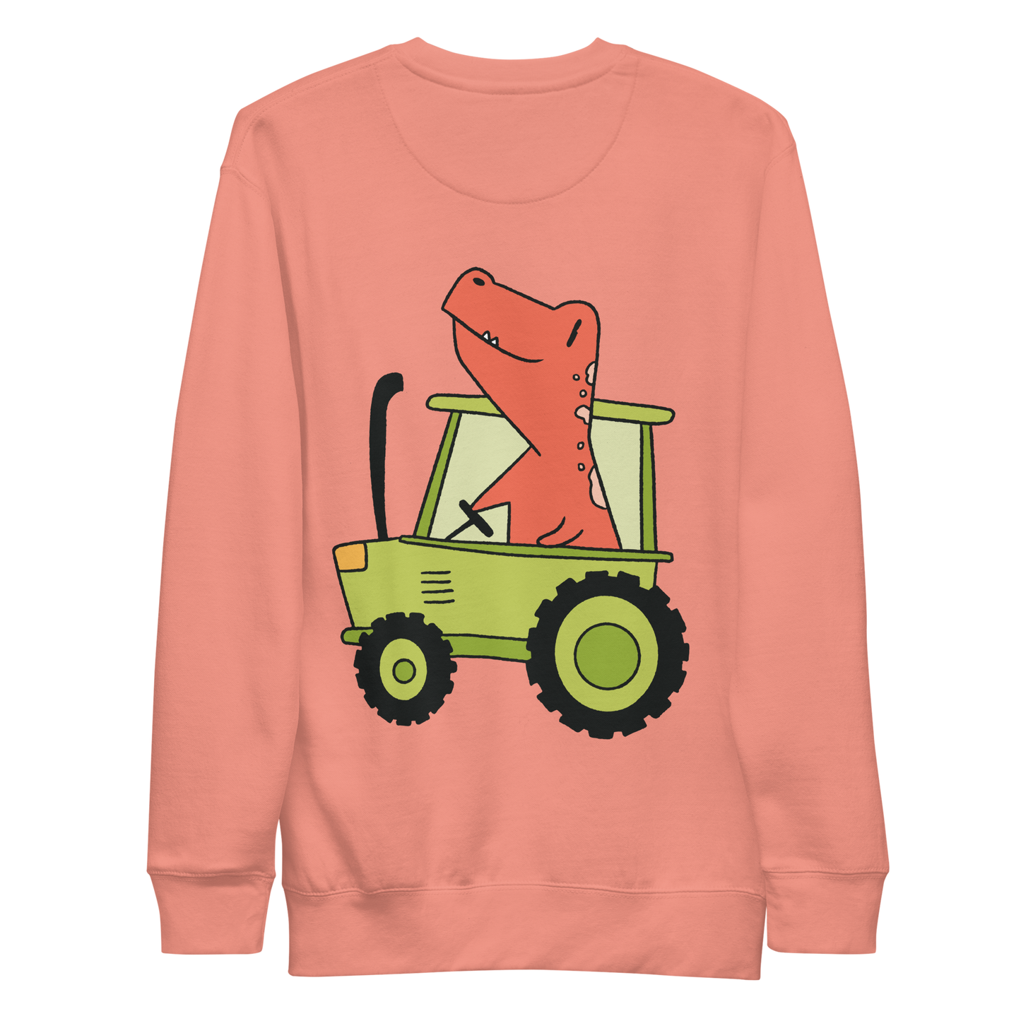 dinosaur tractor | Unisex Premium Sweatshirt - F&B