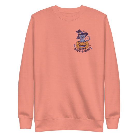 Happy Halloween cat animal | Unisex Premium Sweatshirt - F&B