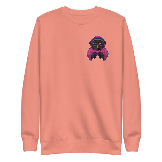 Owl animal gamer cartoon | Unisex Premium Sweatshirt - F&B