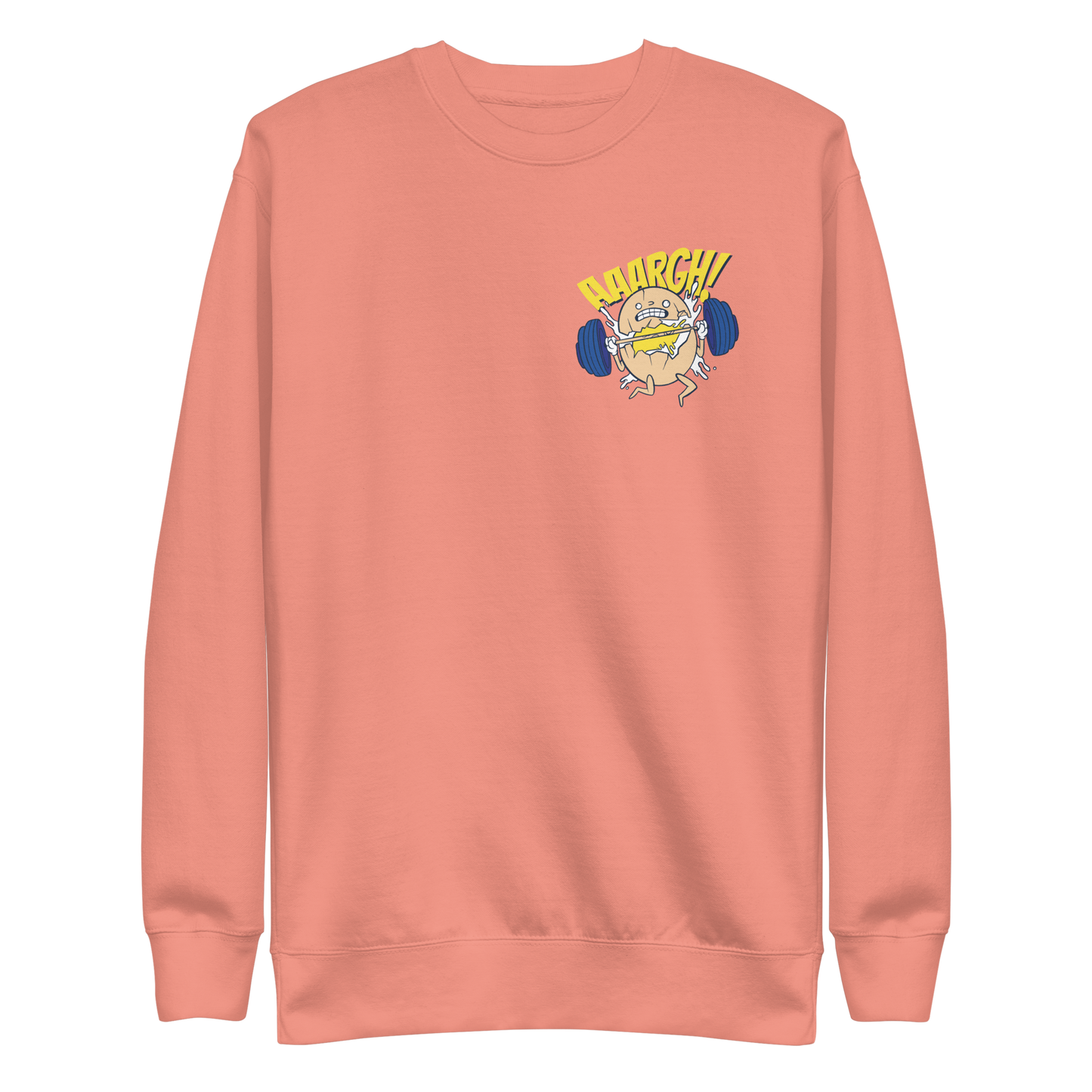 Egg lifting weights | Unisex Premium Sweatshirt - F&B