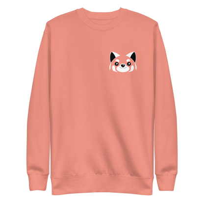 Red panda face | Unisex Premium Sweatshirt - F&B