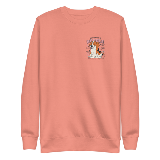 Beagle anatomy | Unisex Premium Sweatshirt - F&B