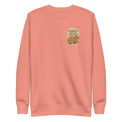 Capybara family quote | Unisex Premium Sweatshirt - F&B