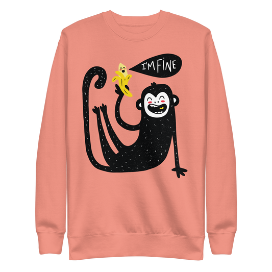 Cute Monkey | Unisex Premium Sweatshirt