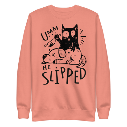 Cat killing dog | Unisex Premium Sweatshirt