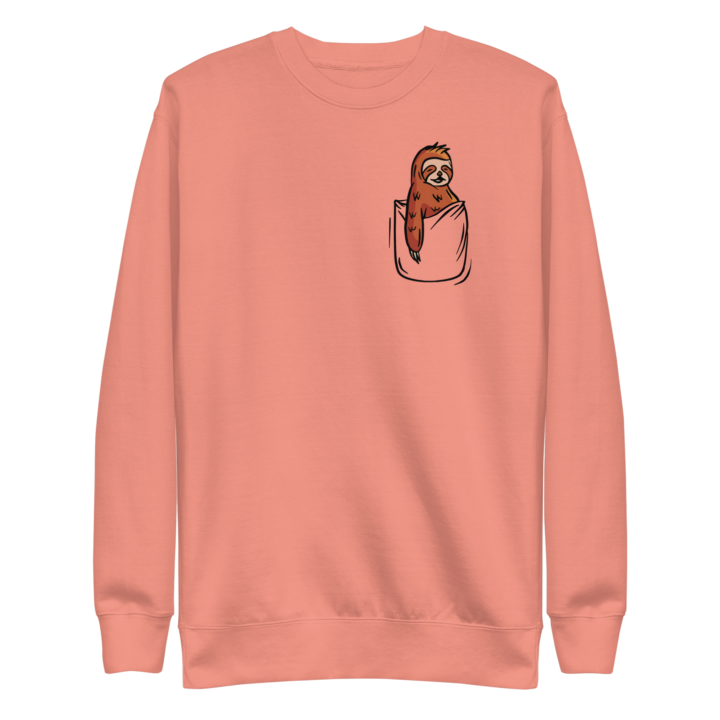 Sloth in a pocket color | Unisex Premium Sweatshirt