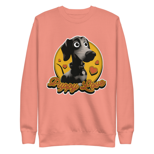 Black puppy dog animal 3D | Unisex Premium Sweatshirt