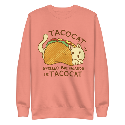 Cat animal in taco cartoon | Unisex Premium Sweatshirt