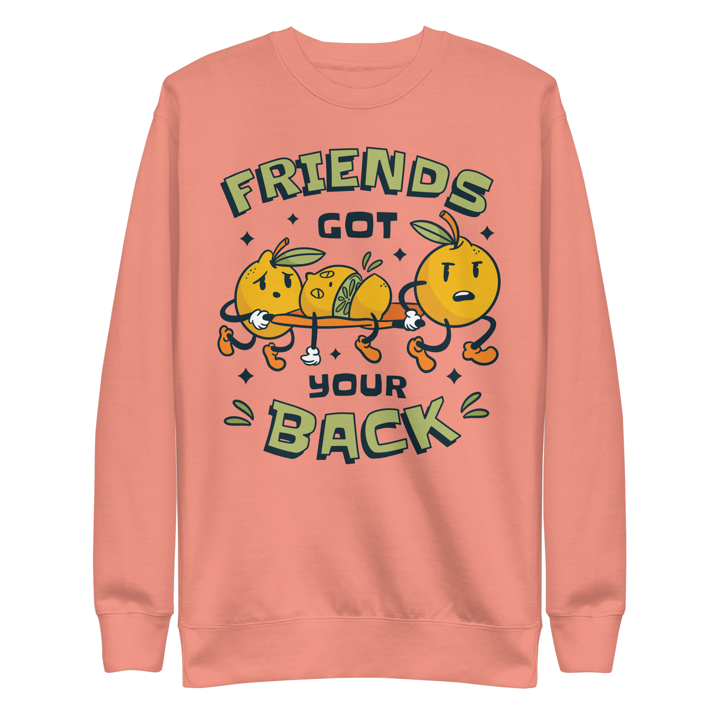 Lemon fruit friends funny | Unisex Premium Sweatshirt