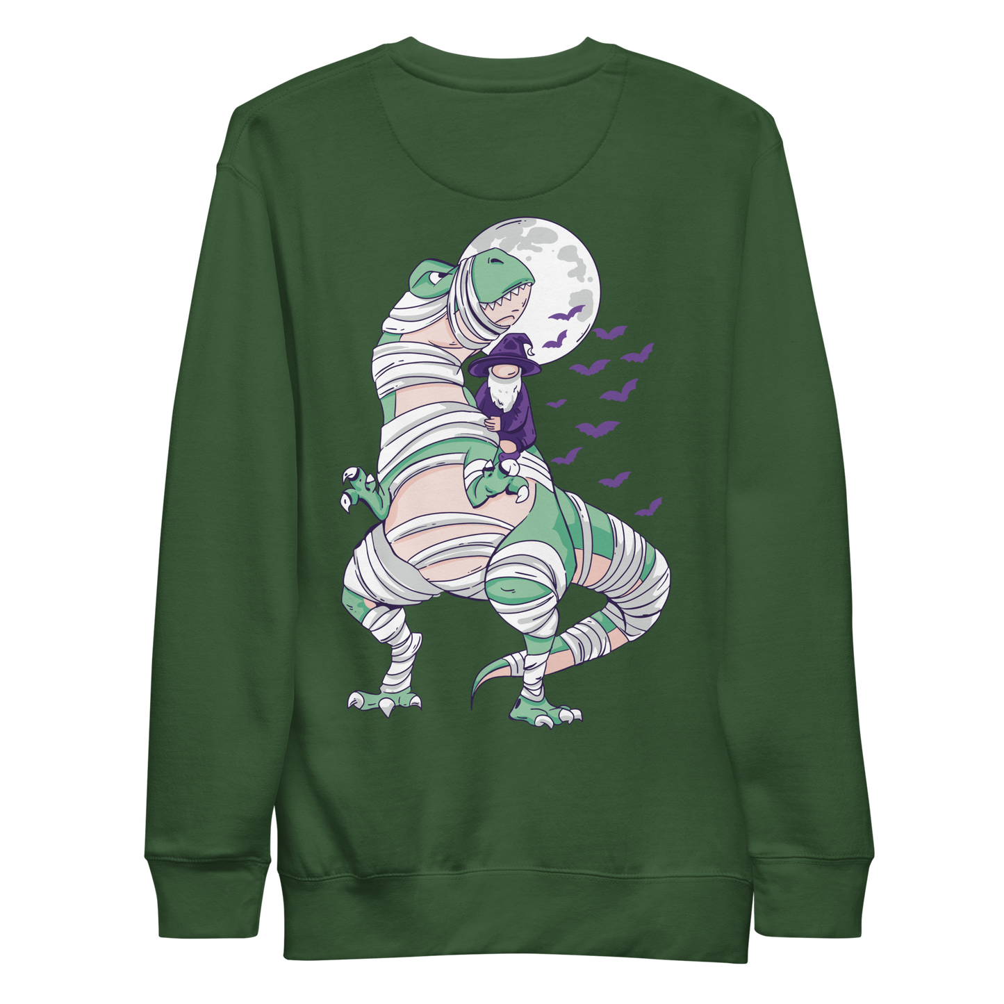 Halloween t-rex mumy and wizard | Unisex Premium Sweatshirt - F&B