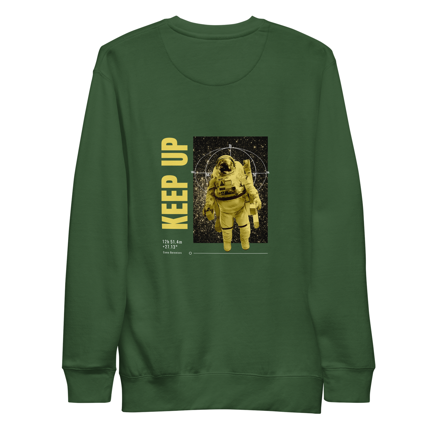 Astronaut floating in space | Unisex Premium Sweatshirt - F&B