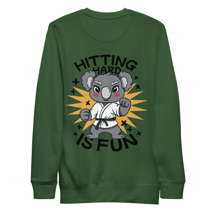 Koala animal doing karate | Unisex Premium Sweatshirt - F&B