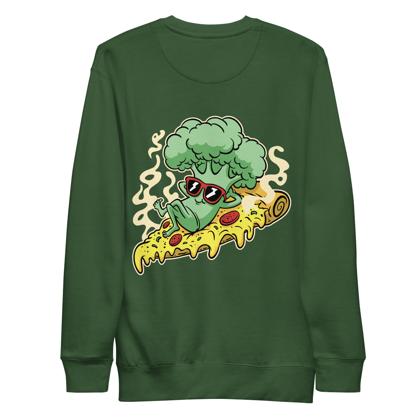 Broccoli pizza | Unisex Premium Sweatshirt - F&B