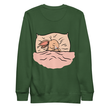 Cute bunny sleeping | Unisex Premium Sweatshirt