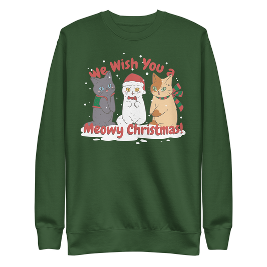 Cats singing christmas | Unisex Premium Sweatshirt