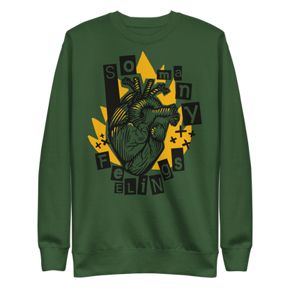 Anatomical heart collage | Unisex Premium Sweatshirt