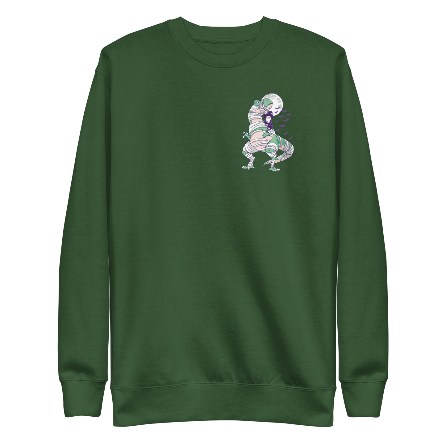 Halloween t-rex mumy and wizard | Unisex Premium Sweatshirt - F&B