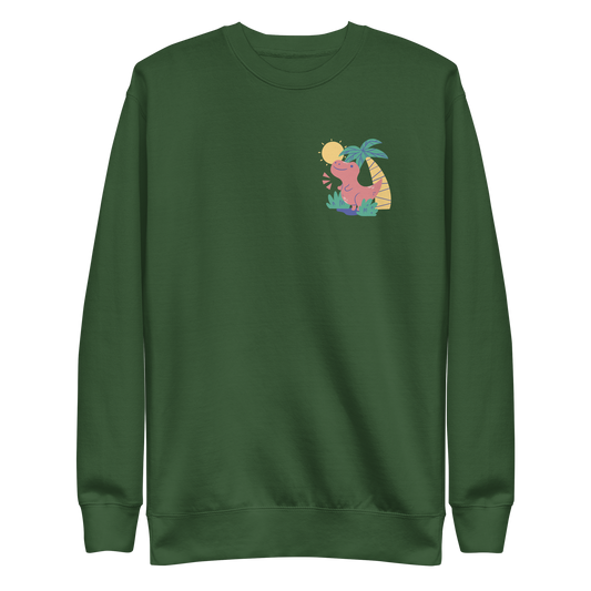 Cute baby dinosaur animal | Unisex Premium Sweatshirt - F&B