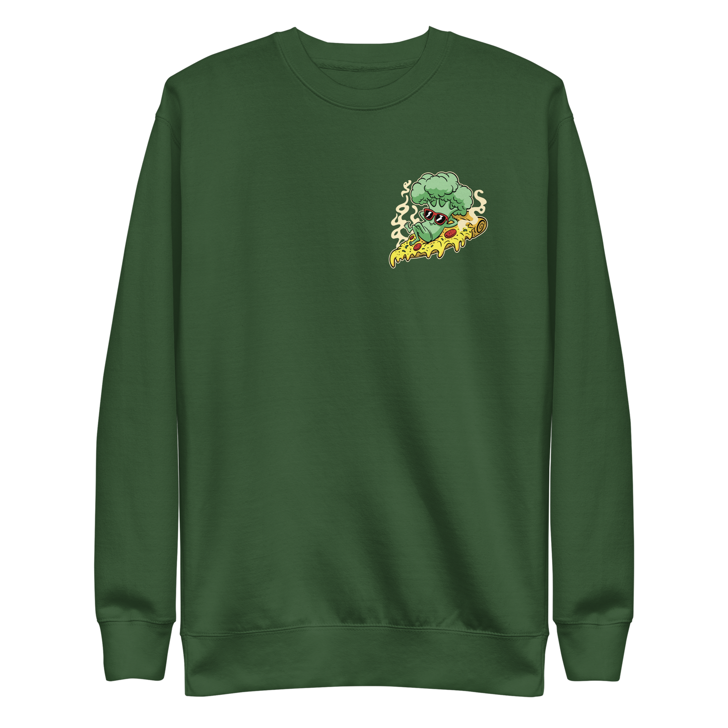 Broccoli pizza | Unisex Premium Sweatshirt - F&B