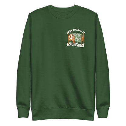 Sleeping sloth german | Unisex Premium Sweatshirt
