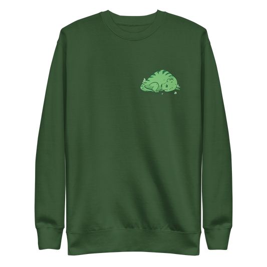 Dinosaur animal sleeping | Unisex Premium Sweatshirt