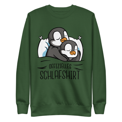 Penguin couple sleeping | Unisex Premium Sweatshirt