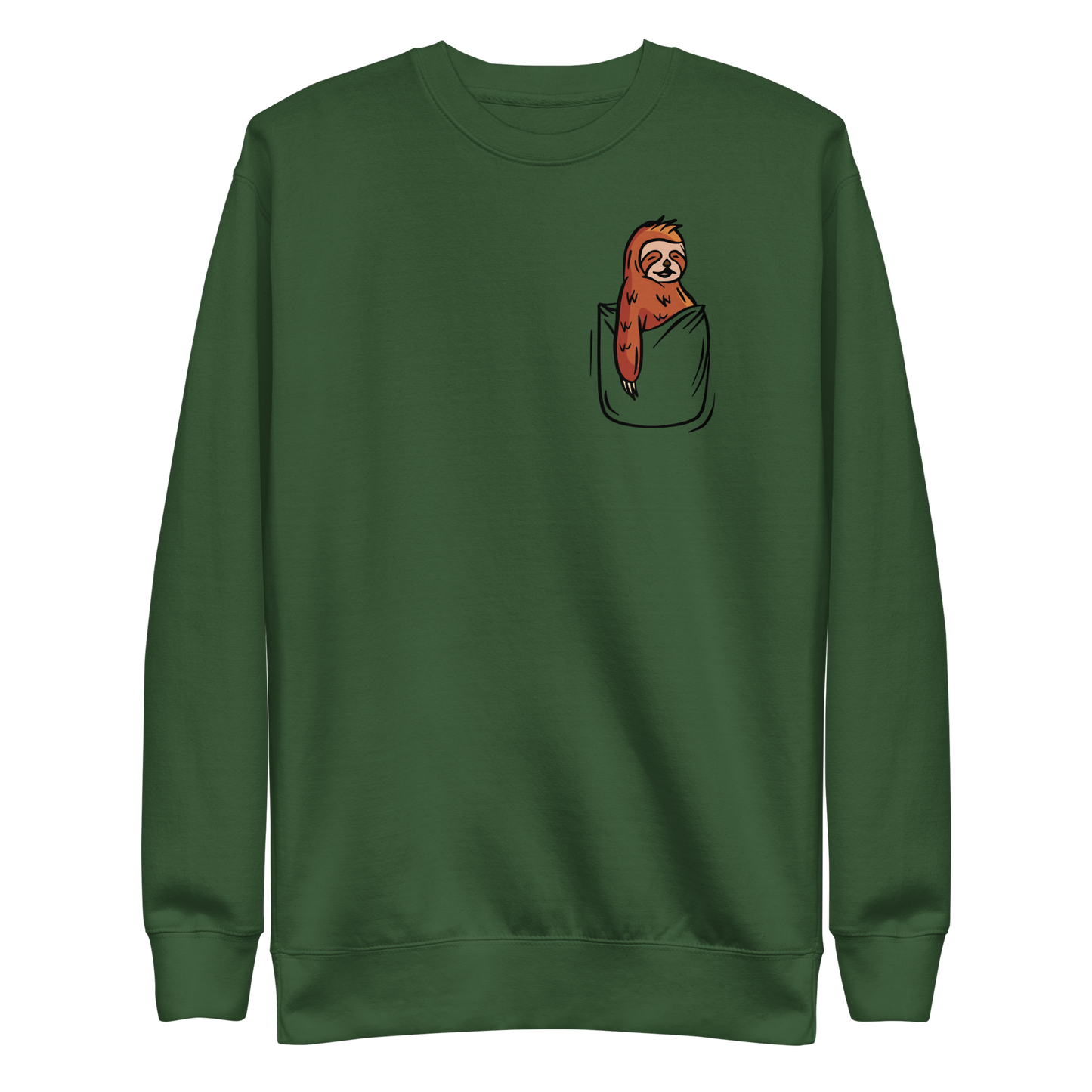 Sloth in a pocket color | Unisex Premium Sweatshirt