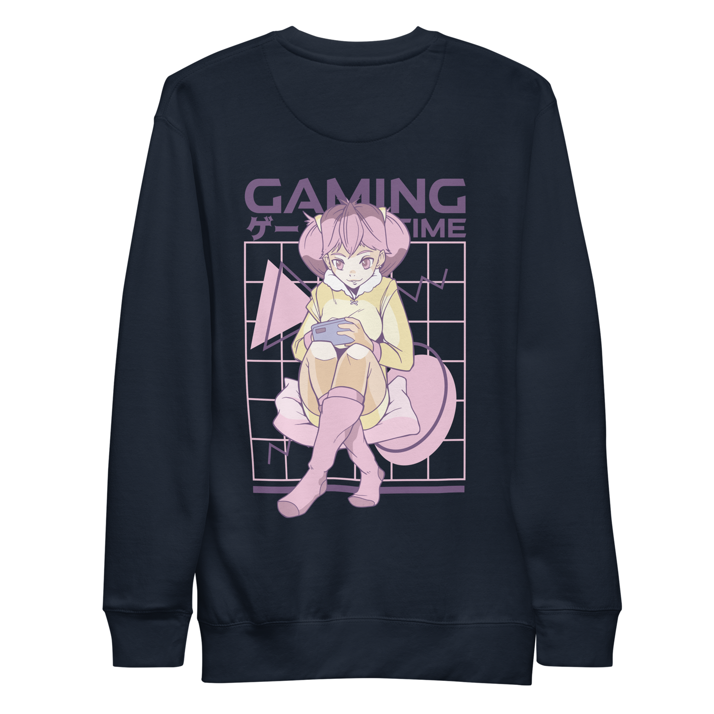 Pink hair anime gamer girl | Unisex Premium Sweatshirt - F&B