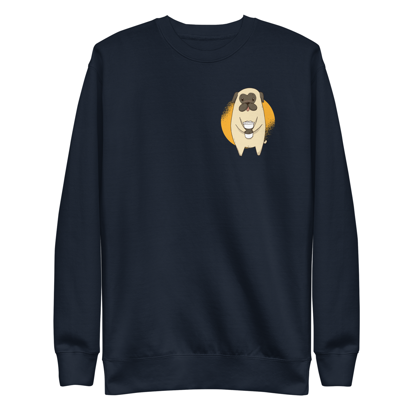 Coffee Pug | Unisex Premium Sweatshirt - F&B