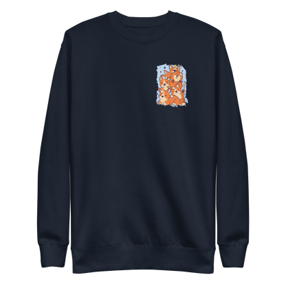 Cute Corgi dogs stack | Unisex Premium Sweatshirt - F&B