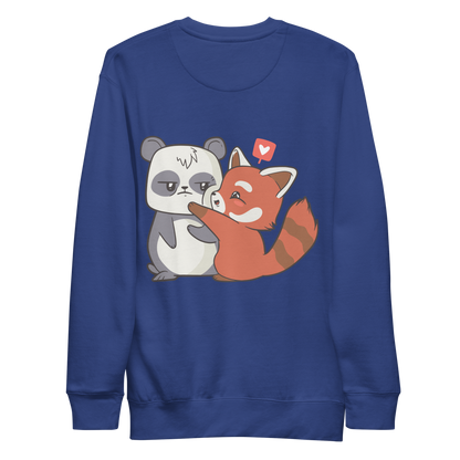 Panda Cartoon Love | Unisex Premium Sweatshirt - F&B