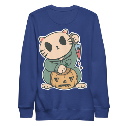 Halloween cat character | Unisex Premium Sweatshirt - F&B