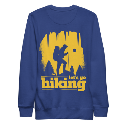 Hiking silhouette | Unisex Premium Sweatshirt - F&B