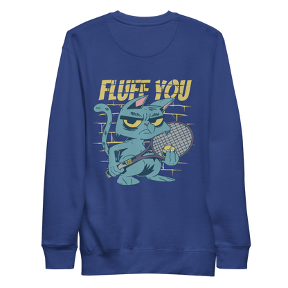 Angry tennis cat | Unisex Premium Sweatshirt - F&B