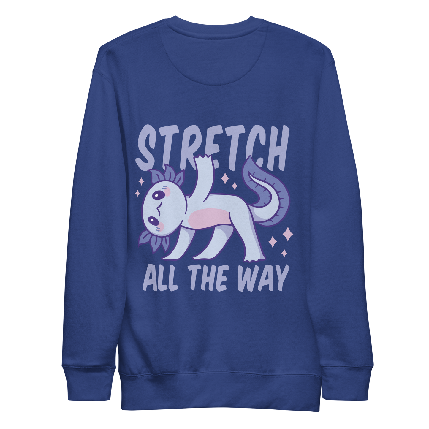 Stretching fitness axolotl | Unisex Premium Sweatshirt - F&B