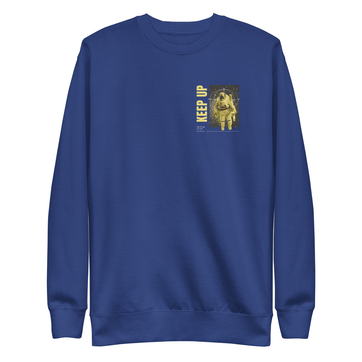 Astronaut floating in space | Unisex Premium Sweatshirt - F&B