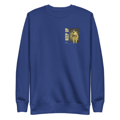 Astronaut floating in space | Unisex Premium Sweatshirt - F&B