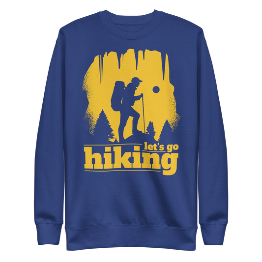 Hiking silhouette | Unisex Premium Sweatshirt