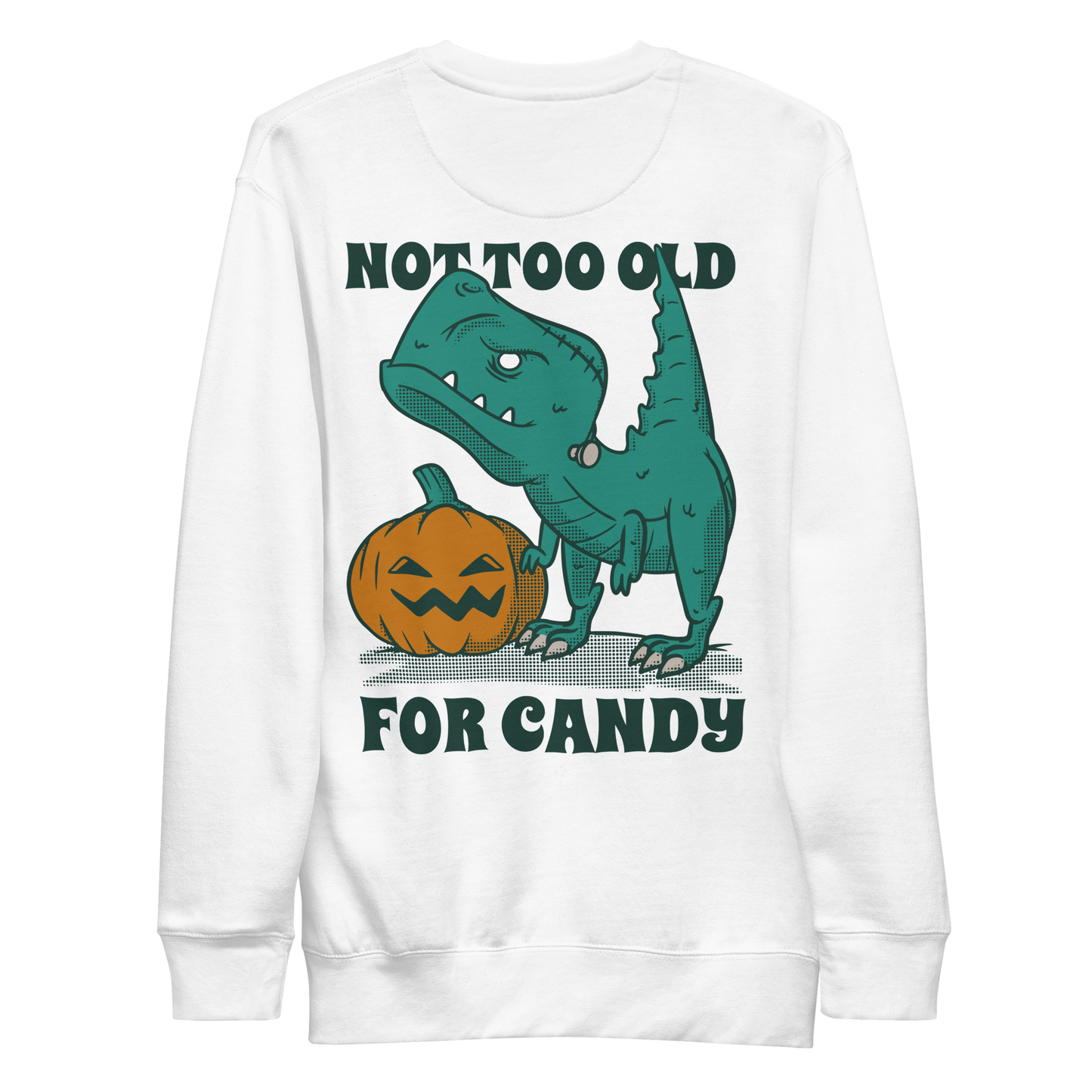 Halloween candy t-rex | Unisex Premium Sweatshirt - F&B