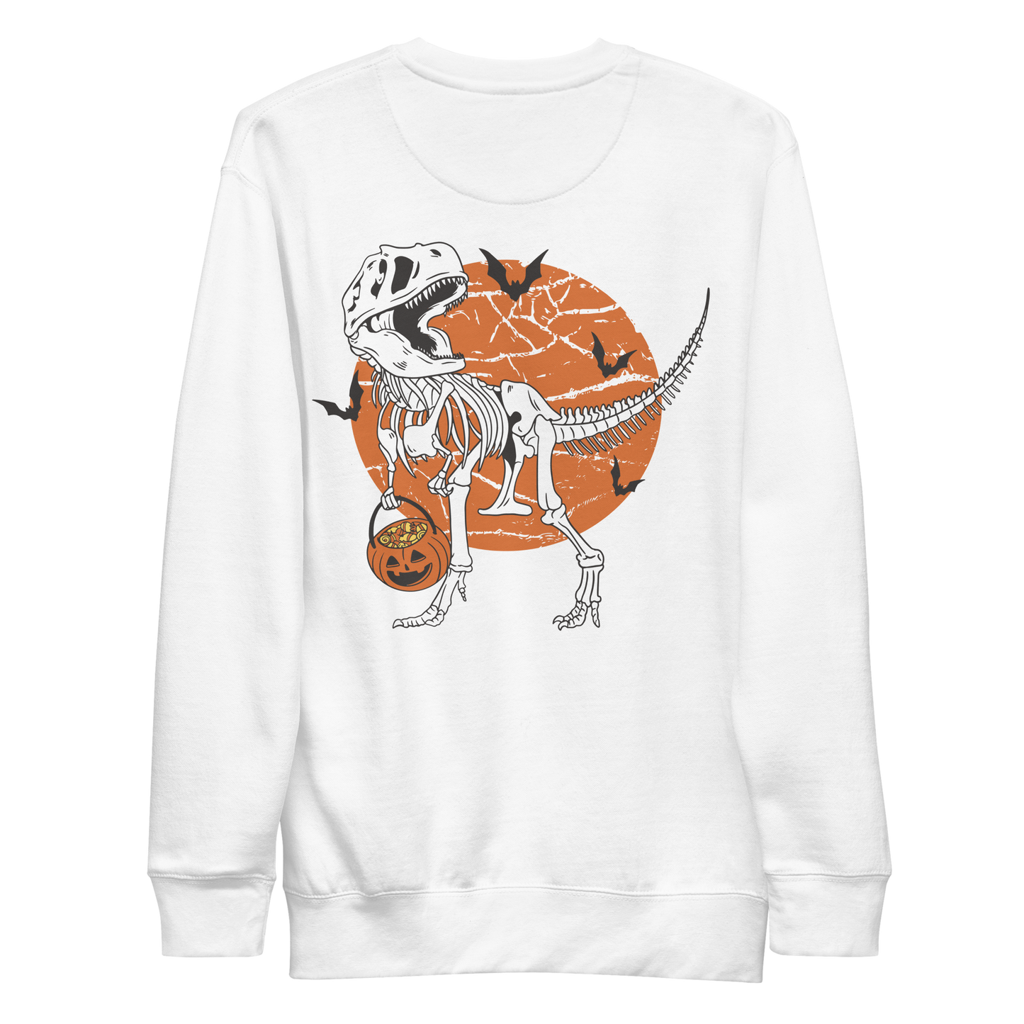 Halloween t-rex dinosaur skeleton | Unisex Premium Sweatshirt - F&B