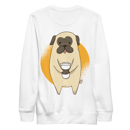 Coffee Pug | Unisex Premium Sweatshirt - F&B