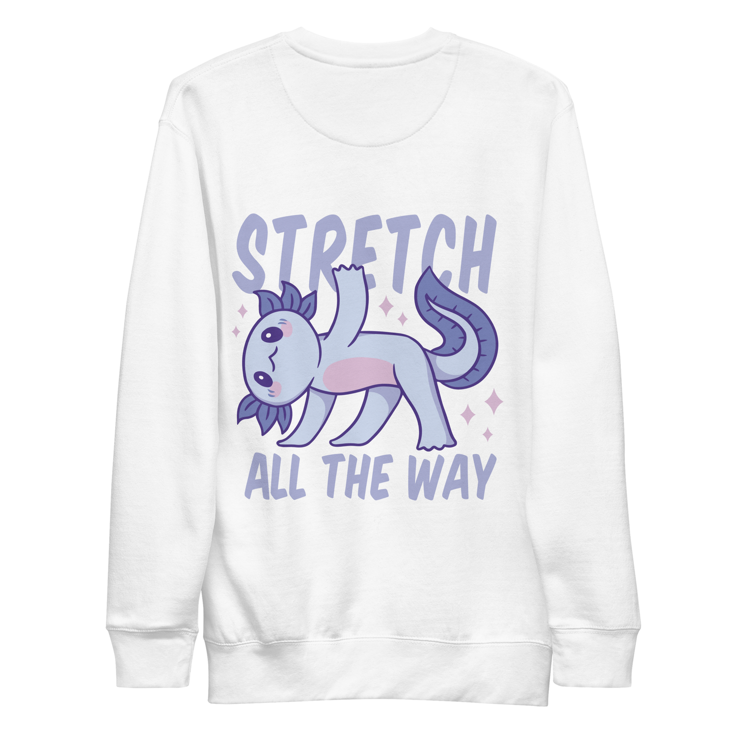 Stretching fitness axolotl | Unisex Premium Sweatshirt - F&B