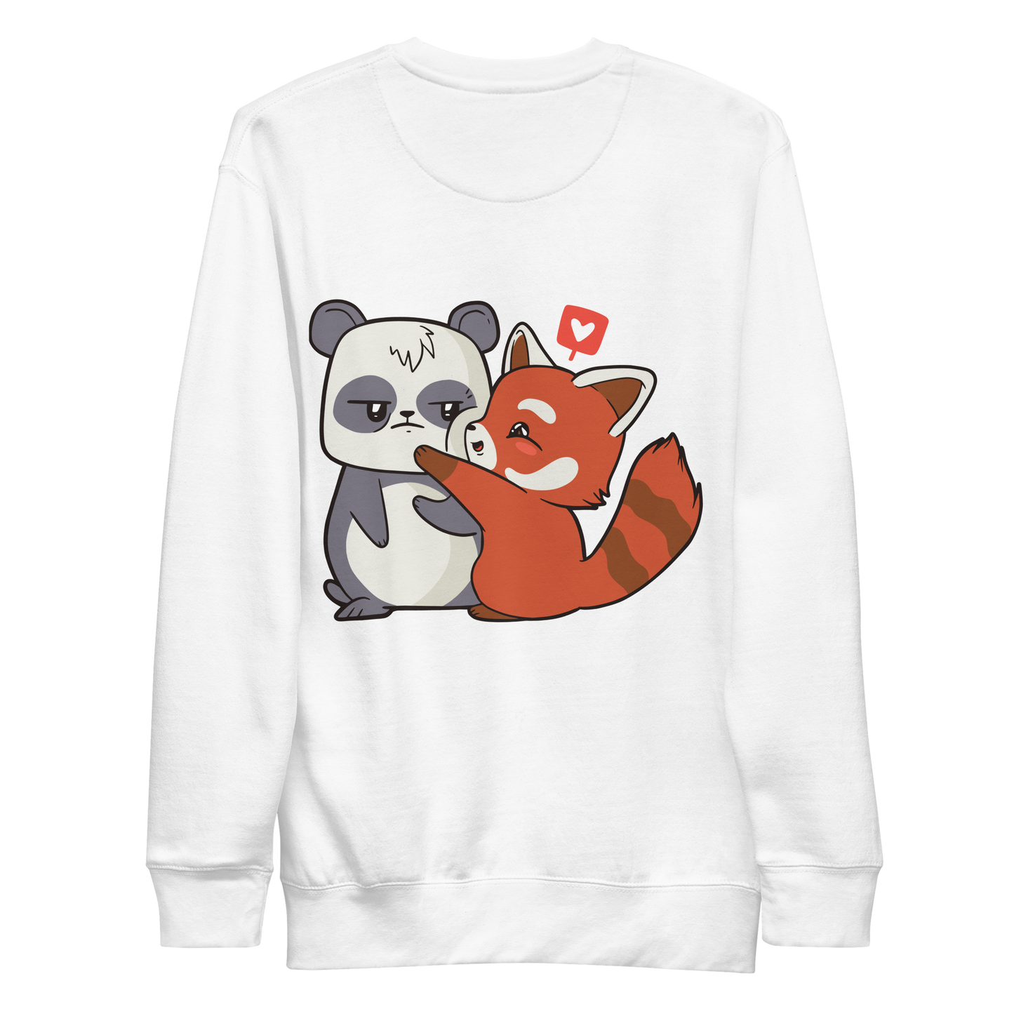 Panda Cartoon Love | Unisex Premium Sweatshirt - F&B