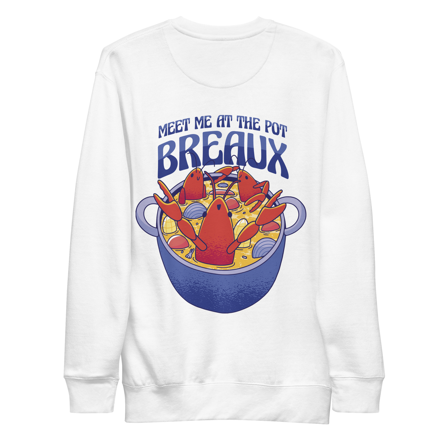 Lobsters in cooking pot | Unisex Premium Sweatshirt - F&B