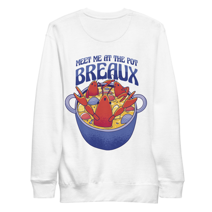 Lobsters in cooking pot | Unisex Premium Sweatshirt - F&B